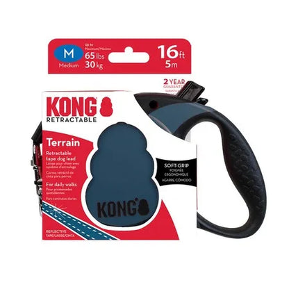 KONG Retractable Leash Terrain Blue