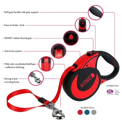 KONG Retractable Leash Ultimate Blue